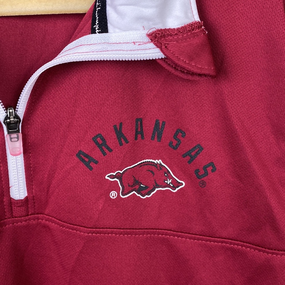 Champion | Arkansas Razorback Quarter Zip Pullover L - Picture 6 of 7